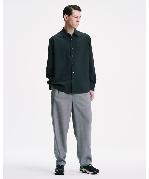 SOPHNET.（ソフネット）の「HIGH-TWIST POPLIN RELAX-FIT SHIRT（シャツ/ブラウス・メンズ・チャコールグレー/ホワイト/ブラック/ライトグリーン・1/2/3/4/5）」の9枚目の写真