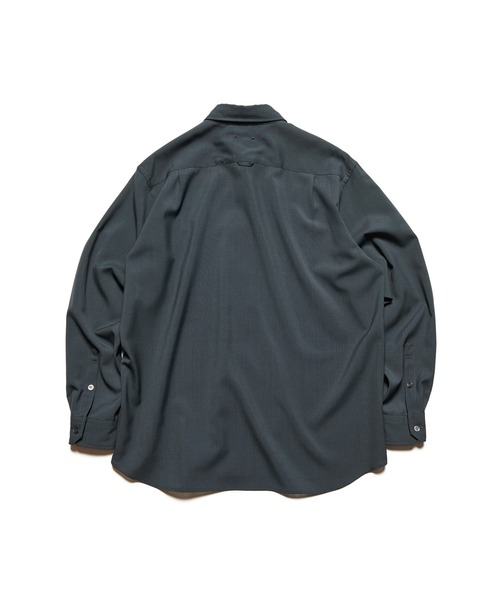 SOPHNET.（ソフネット）の「HIGH-TWIST POPLIN RELAX-FIT SHIRT（シャツ/ブラウス・メンズ・チャコールグレー/ホワイト/ブラック/ライトグリーン・1/2/3/4/5）」の10枚目の写真