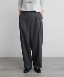 【新品】サイドボタン二枚重ねワイドパンツ　男女兼用　ブラック　C346 サイドボタン」に該当するレディースのその他パンツ（ワイド