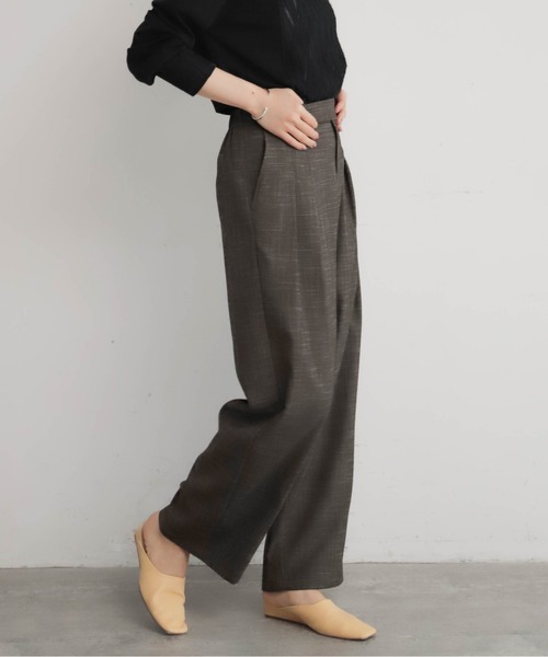 NOMBRE IMPAIR（ノンブルアンペール）の「クラシックチェック　サイド釦パンツ（その他パンツ・レディース・ブラウン/ブラック・FREE）」の9枚目の写真