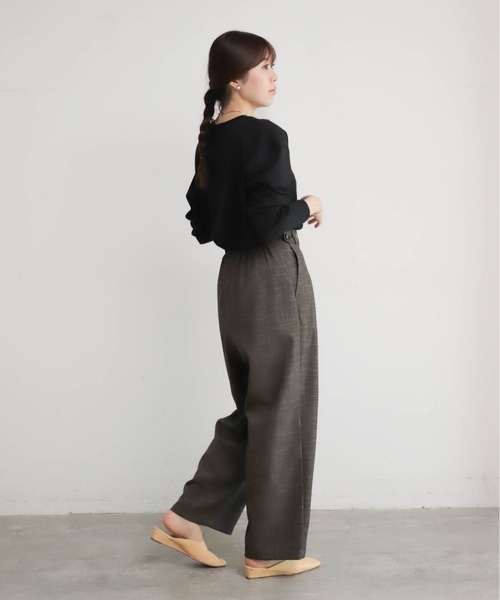 NOMBRE IMPAIR（ノンブルアンペール）の「クラシックチェック　サイド釦パンツ（その他パンツ・レディース・ブラウン/ブラック・FREE）」の10枚目の写真