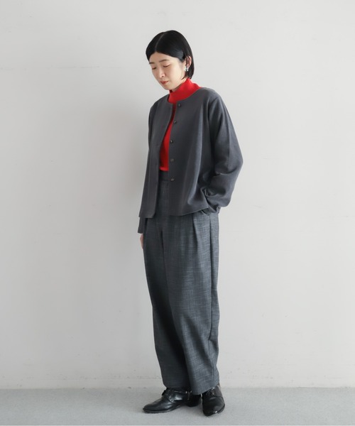 NOMBRE IMPAIR（ノンブルアンペール）の「クラシックチェック　サイド釦パンツ（その他パンツ・レディース・ブラウン/ブラック・FREE）」の14枚目の写真