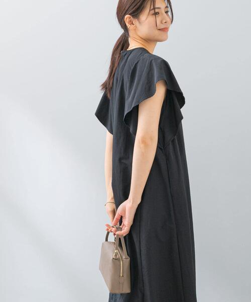 セール】F by ROSSO 撥水フレアスリーブワンピース（ワンピース）｜F