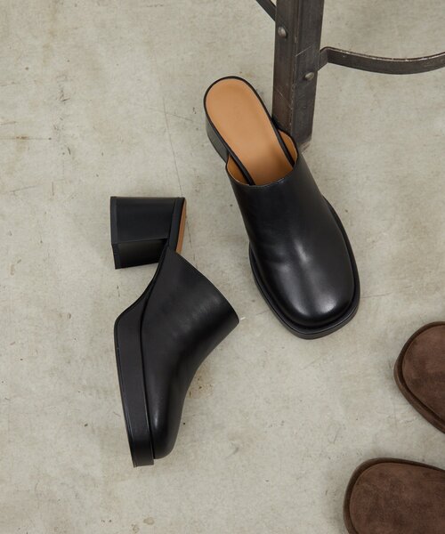 GALLARDAGALANTE（ガリャルダガランテ）の「【2.718】プラットフォームミュール（ブーツ・レディース・ブラウン/ブラック・38/37/36）」の15枚目の写真