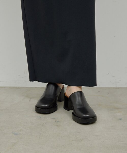 GALLARDAGALANTE（ガリャルダガランテ）の「【2.718】プラットフォームミュール（ブーツ・レディース・ブラウン/ブラック・38/37/36）」の14枚目の写真