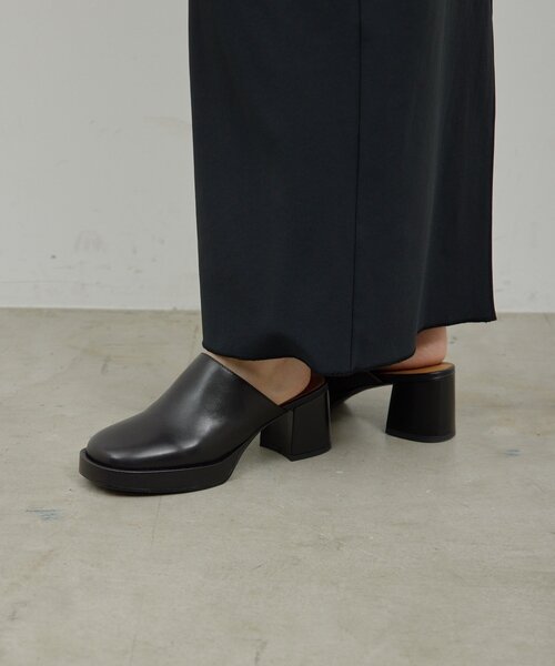 GALLARDAGALANTE（ガリャルダガランテ）の「【2.718】プラットフォームミュール（ブーツ・レディース・ブラウン/ブラック・38/37/36）」の13枚目の写真