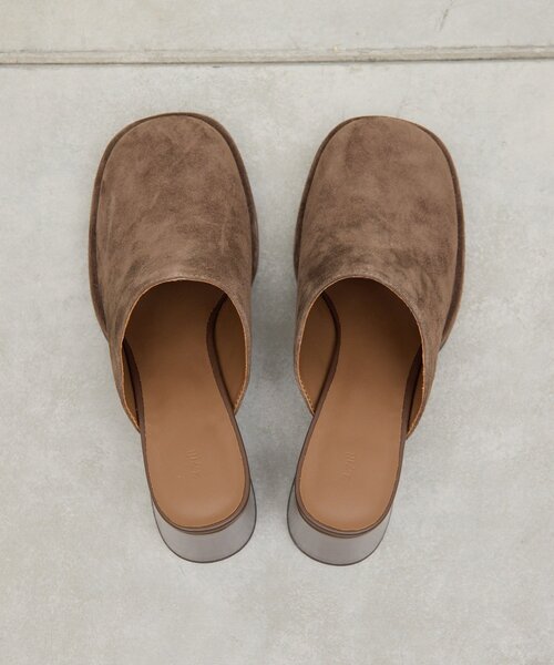 GALLARDAGALANTE（ガリャルダガランテ）の「【2.718】プラットフォームミュール（ブーツ・レディース・ブラウン/ブラック・38/37/36）」の6枚目の写真