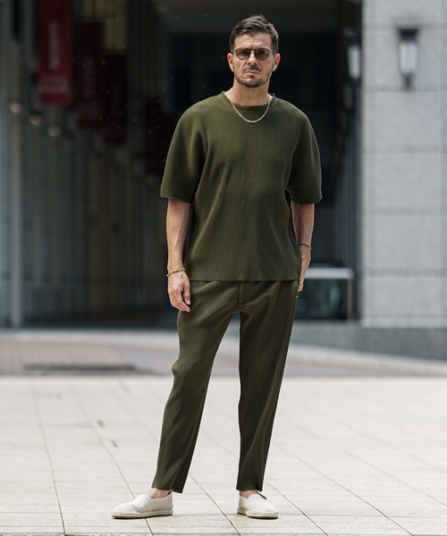 SOMEDIFF(サムディフ)の「【SOMEDIFF】プリーツロングパンツ イージーパンツ メンズ テーパード ブラック グレー サムディフ 春服(その他パンツ・メンズ・ブラック/グレー/カーキ・M/L/XL)」の20枚目の写真
