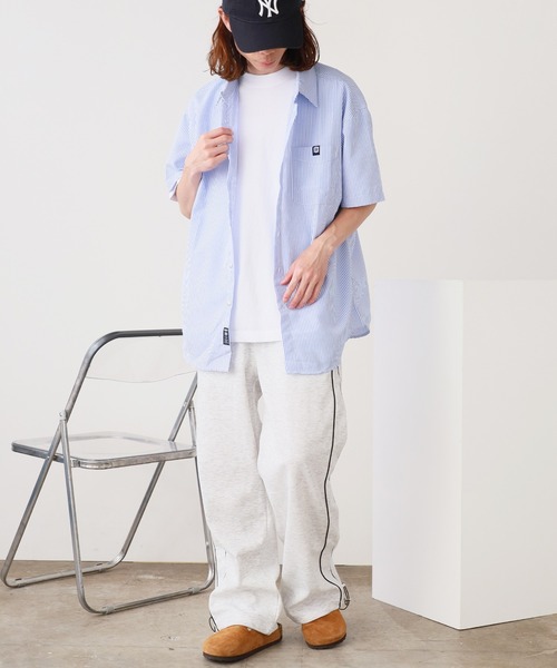 ROOPTOKYO（ループトウキョウ）の「ドロストデザイン サイドラインスウェットパンツ メンズ 夏物 夏服（スウェットパンツ・メンズ・ライトグレー/ブラック・L/M）」の17枚目の写真