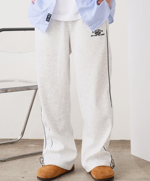 ドロストデザイン サイドラインスウェットパンツ（スウェット