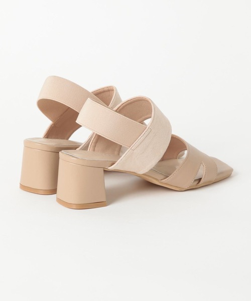 Elura(エルーラ)の「ゴムベルトヒールサンダル(サンダル・レディース・ブラック/ベージュ・LARGE/MEDIUM/SMALL)」の9枚目の写真