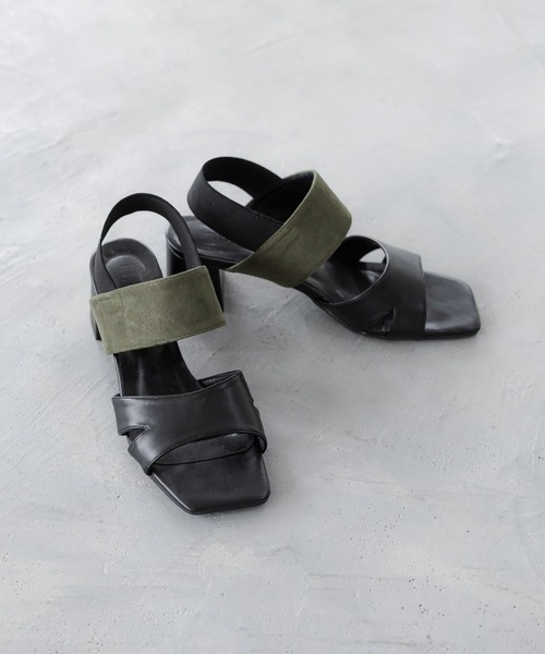 Elura(エルーラ)の「ゴムベルトヒールサンダル(サンダル・レディース・ブラック/ベージュ・LARGE/MEDIUM/SMALL)」の21枚目の写真