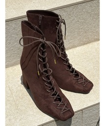MERCURYDUO | レースアップフェイクスエードブーツ(ブーツ)