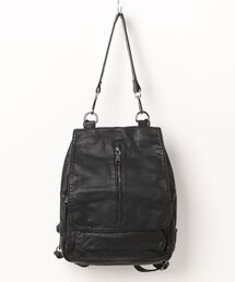 WESTSEA（ウエストシー）の「シボ加工 センターファスナーデイバッグ 2WAY ショルダー（バックパック/リュック・レディース）」