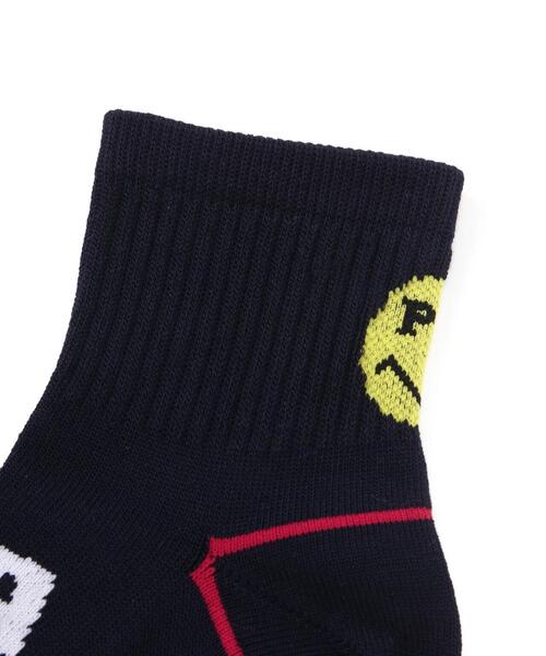 PEARLY GATES（パーリーゲイツ）の「【PEARLY GATES】BIGロゴショートソックス (LADIES)（ソックス/靴下・レディース・ホワイト/グリーン系その他/ネイビー・FREE）」の4枚目の写真