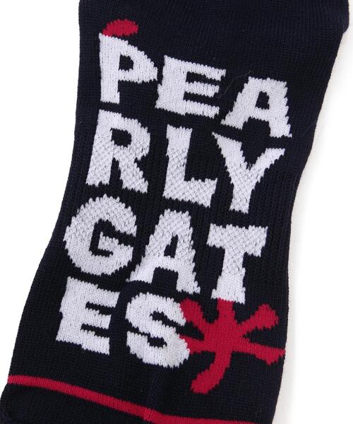 PEARLY GATES（パーリーゲイツ）の「【PEARLY GATES】BIGロゴショートソックス (LADIES)（ソックス/靴下・レディース・ホワイト/グリーン系その他/ネイビー・FREE）」の8枚目の写真