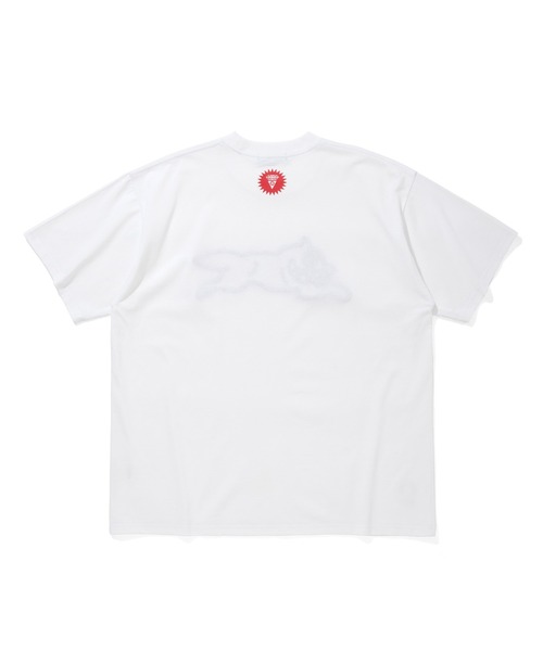 ICECREAM（アイスクリーム）の「APPLIQUE LOGO COTTON T-SHIRT RUNNING DOG（Tシャツ/カットソー・メンズ・ブラック×グリーン/ホワイト×ピンク・MEDIUM/LARGE/X-LARGE/SMALL）」の4枚目の写真