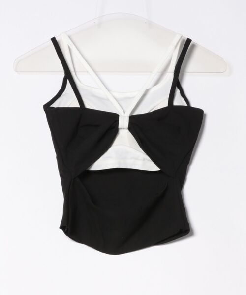 MEMECLE(メメクル)の「【 MEMECLE / メメクル 】カップ付き フェイクレイヤードキャミソール(キャミソール・レディース・ホワイト/ブラック/イエロー/ネイビー/ベージュ/レッド/ライトグレー・FREE)」の13枚目の写真