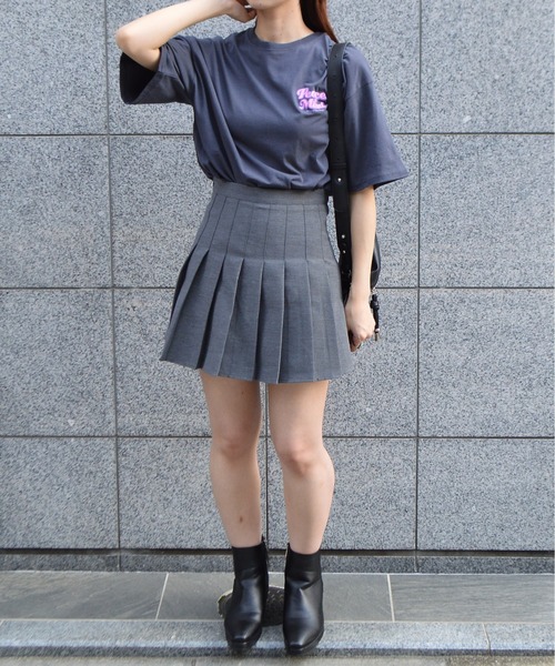 spiritoso(スピリトーゾ)の「【spiritoso】グリッタープリントTシャツ(Tシャツ/カットソー・レディース・スミクロ/ホワイト/ライトブルー/レモンイエロー・FREE)」の7枚目の写真