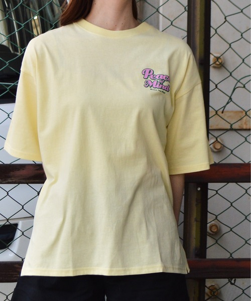 spiritoso(スピリトーゾ)の「【spiritoso】グリッタープリントTシャツ(Tシャツ/カットソー・レディース・スミクロ/ホワイト/ライトブルー/レモンイエロー・FREE)」の12枚目の写真