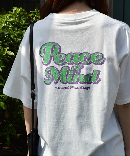 spiritoso(スピリトーゾ)の「【spiritoso】グリッタープリントTシャツ(Tシャツ/カットソー・レディース・スミクロ/ホワイト/ライトブルー/レモンイエロー・FREE)」の13枚目の写真