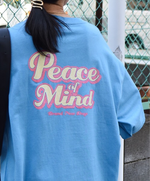 spiritoso(スピリトーゾ)の「【spiritoso】グリッタープリントTシャツ(Tシャツ/カットソー・レディース・スミクロ/ホワイト/ライトブルー/レモンイエロー・FREE)」の17枚目の写真