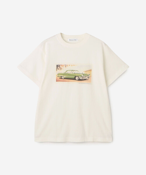 Bshop(ビショップ)の「History of Art | 〈別注〉プリントTシャツ CAR Ⅱ WOMEN(Tシャツ/カットソー・レディース・ホワイト系その他・S)」の1枚目の写真