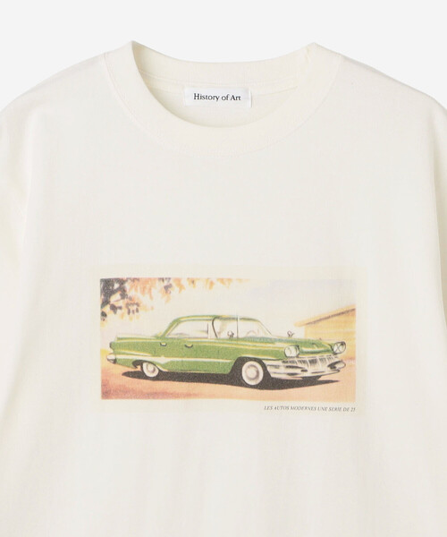 Bshop(ビショップ)の「History of Art | 〈別注〉プリントTシャツ CAR Ⅱ WOMEN(Tシャツ/カットソー・レディース・ホワイト系その他・S)」の3枚目の写真