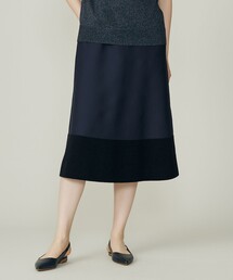 自由区（ジユウク）の「モールブロッキングニット スカート（スカート）」