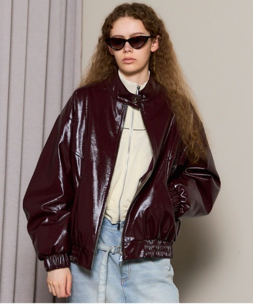 25AW PRE-ORDER】Enamel Blouson/エナメルブルゾン【MAISON