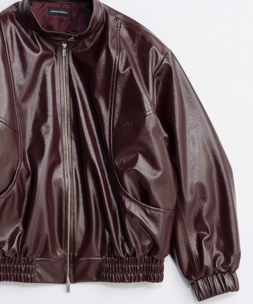 25AW PRE-ORDER】Enamel Blouson/エナメルブルゾン【MAISON
