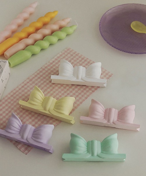 somni / ソニ 】リボン キャンドルホルダー 蝋燭立て（キャンドル