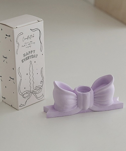 セール】【 somni / ソニ 】リボン キャンドルホルダー 蝋燭立て