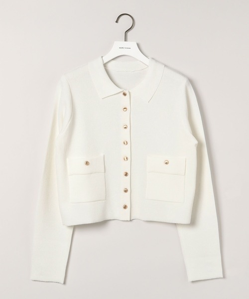 mysty woman（ミスティウーマン）の「ポケツキニットポロカーディガン　582022（カーディガン/ボレロ・レディース・グレイッシュブルー/アイボリー/ネイビー・FREE）」の15枚目の写真