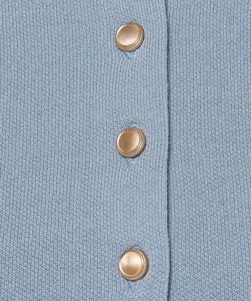 mysty woman（ミスティウーマン）の「ポケツキニットポロカーディガン　582022（カーディガン/ボレロ・レディース・グレイッシュブルー/アイボリー/ネイビー・FREE）」の18枚目の写真