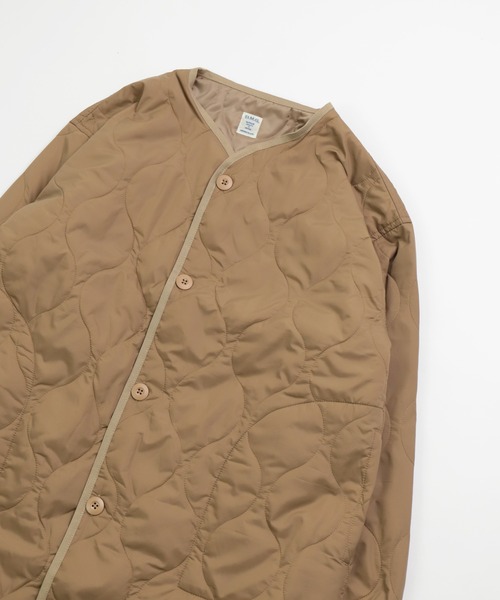 D.M.G.（ドミンゴ）の「[D.M.G. / ディーエムジー] ナイロンリップキルトライナーコート（ダウンジャケット/コート・レディース・ベージュ/ホワイト・FREE）」の19枚目の写真