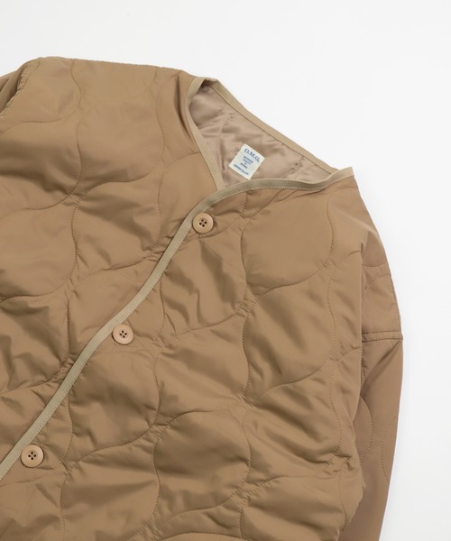 D.M.G.（ドミンゴ）の「[D.M.G. / ディーエムジー] ナイロンリップキルトライナーコート（ダウンジャケット/コート・レディース・ベージュ/ホワイト・FREE）」の21枚目の写真