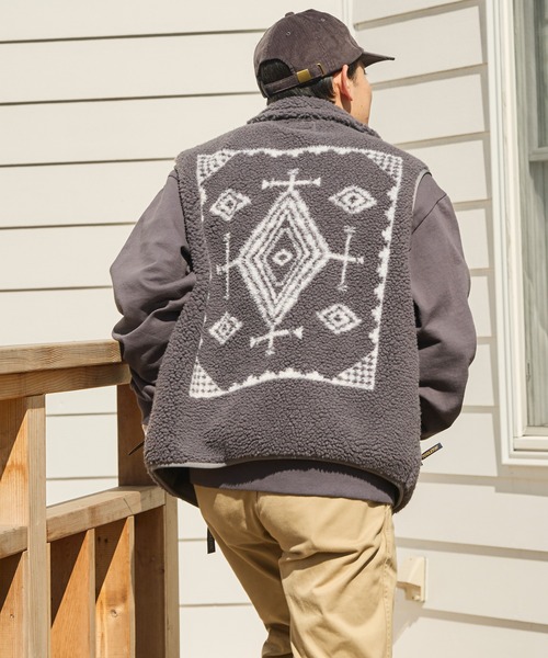 m*a様 ペンドルトンベスト　幾何学模様　ラグベスト　imazine PENDLETON/ペンドルトン ボアジャガードスタンドベスト（ベスト