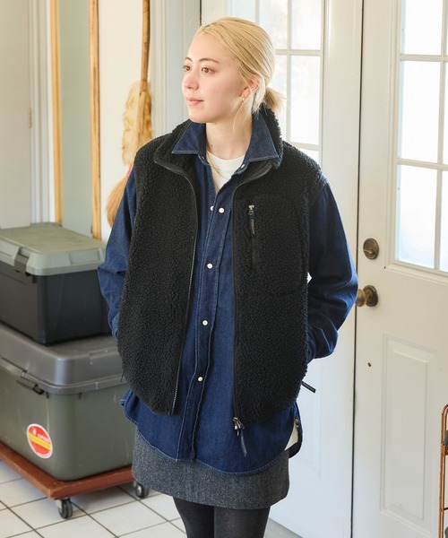 PENDLETON(ペンドルトン)の「PENDLETON/ペンドルトン ボアジャガードスタンドベスト(ベスト・メンズ・チャコールグレー/ブラック/アイボリー・LARGE/MEDIUM)」の10枚目の写真