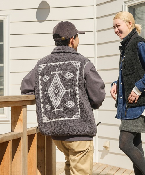 PENDLETON(ペンドルトン)の「PENDLETON/ペンドルトン ボアジャガードスタンドベスト(ベスト・メンズ・チャコールグレー/ブラック/アイボリー・LARGE/MEDIUM)」の17枚目の写真