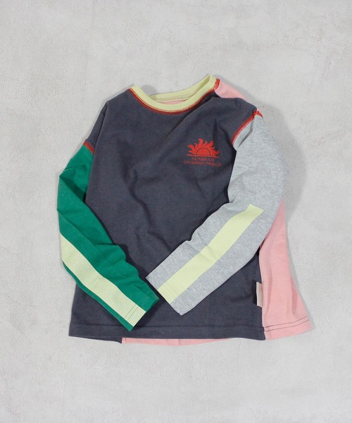 Life Support Products（ライフサポートプロダクツ）の「【防汚加工】ワンポイントラインスリ－ブロンＴ（Tシャツ/カットソー・キッズ・ホワイト系その他/チャコール/マスタード/ライトピンク/グレー系その他/オフホワイト/杢グレー/オレンジ系その他・80/90/95/100/110/120/130/140/150）」の21枚目の写真