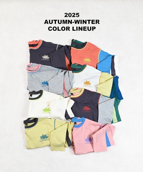 Life Support Products（ライフサポートプロダクツ）の「【防汚加工】ワンポイントラインスリ－ブロンＴ（Tシャツ/カットソー・キッズ・ホワイト系その他/チャコール/マスタード/ライトピンク/グレー系その他/オフホワイト/杢グレー/オレンジ系その他・80/90/95/100/110/120/130/140/150）」の19枚目の写真