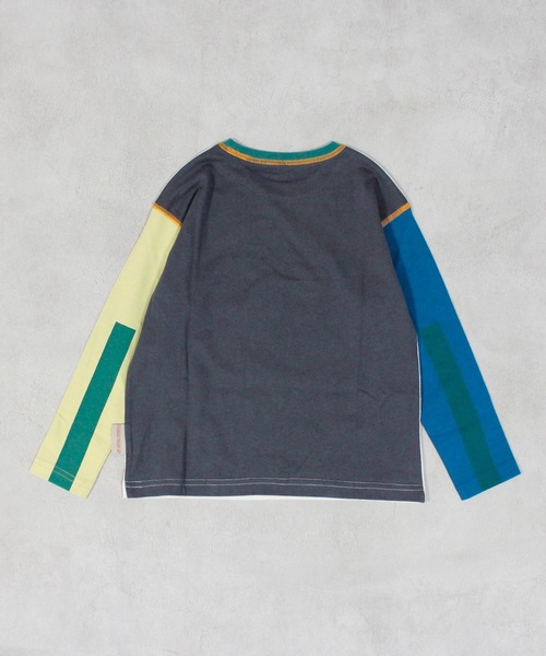 Life Support Products（ライフサポートプロダクツ）の「【防汚加工】ワンポイントラインスリ－ブロンＴ（Tシャツ/カットソー・キッズ・ホワイト系その他/チャコール/マスタード/ライトピンク/グレー系その他/オフホワイト/杢グレー/オレンジ系その他・80/90/95/100/110/120/130/140/150）」の16枚目の写真