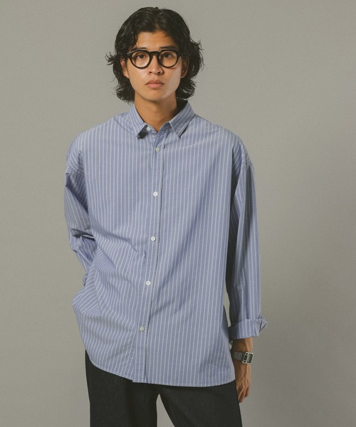 RAGEBLUE（レイジブルー）の「ストライプ柄ブロードシャツ（シャツ/ブラウス・メンズ・グレー系その他/ブルー系その他・LARGE/MEDIUM/SMALL）」の11枚目の写真