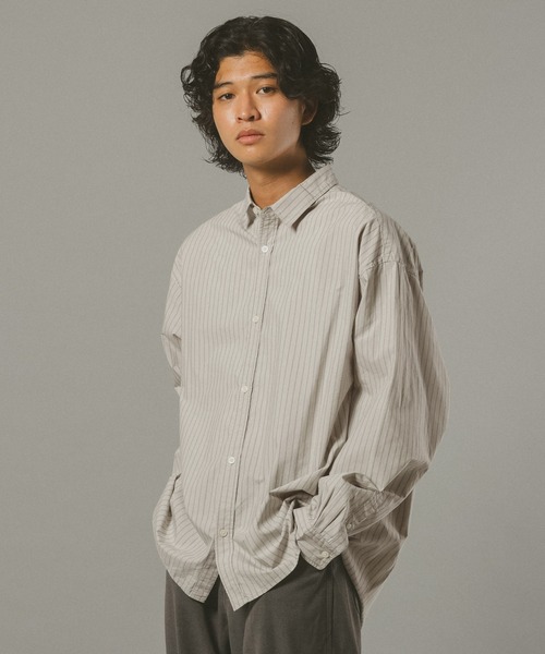 RAGEBLUE（レイジブルー）の「ストライプ柄ブロードシャツ（シャツ/ブラウス・メンズ・グレー系その他/ブルー系その他・LARGE/MEDIUM/SMALL）」の7枚目の写真