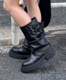 w closet | 【25AW】ベルト付カバーミドルブーツ(ブーツ)