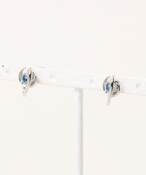 チャイハネ（チャイハネ）の「【チャイハネ】ムーンギャラックピアス（ピアス（両耳用）・レディース・ブラック/ブルー/クリア・FREE）」の2枚目の写真