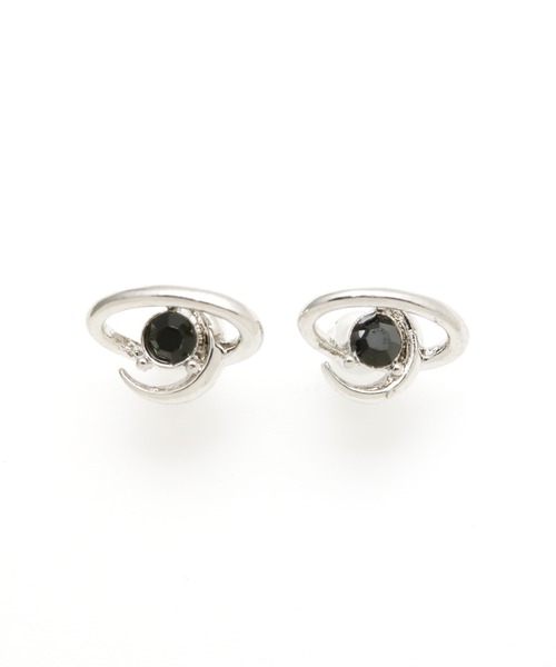 チャイハネ（チャイハネ）の「【チャイハネ】ムーンギャラックピアス（ピアス（両耳用）・レディース・ブラック/ブルー/クリア・FREE）」の4枚目の写真