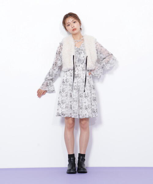 セール】◇リボン付きボアベスト（ベスト）｜JILL by JILL STUART