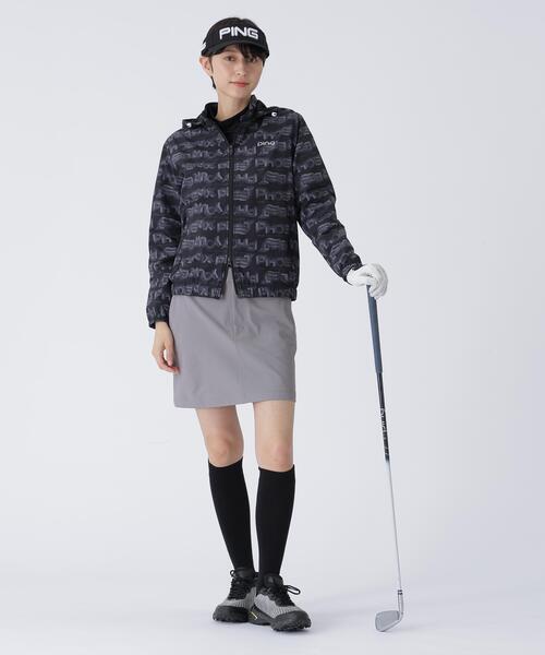 セール】【PING APPAREL】全方向コットンストレッチツイル台形スカート